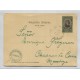 ARGENTINA 1901 ENTERO TARJETA POSTAL CON MATASELLO CHACRA DE CORIA MENDOZA, MUY RARO